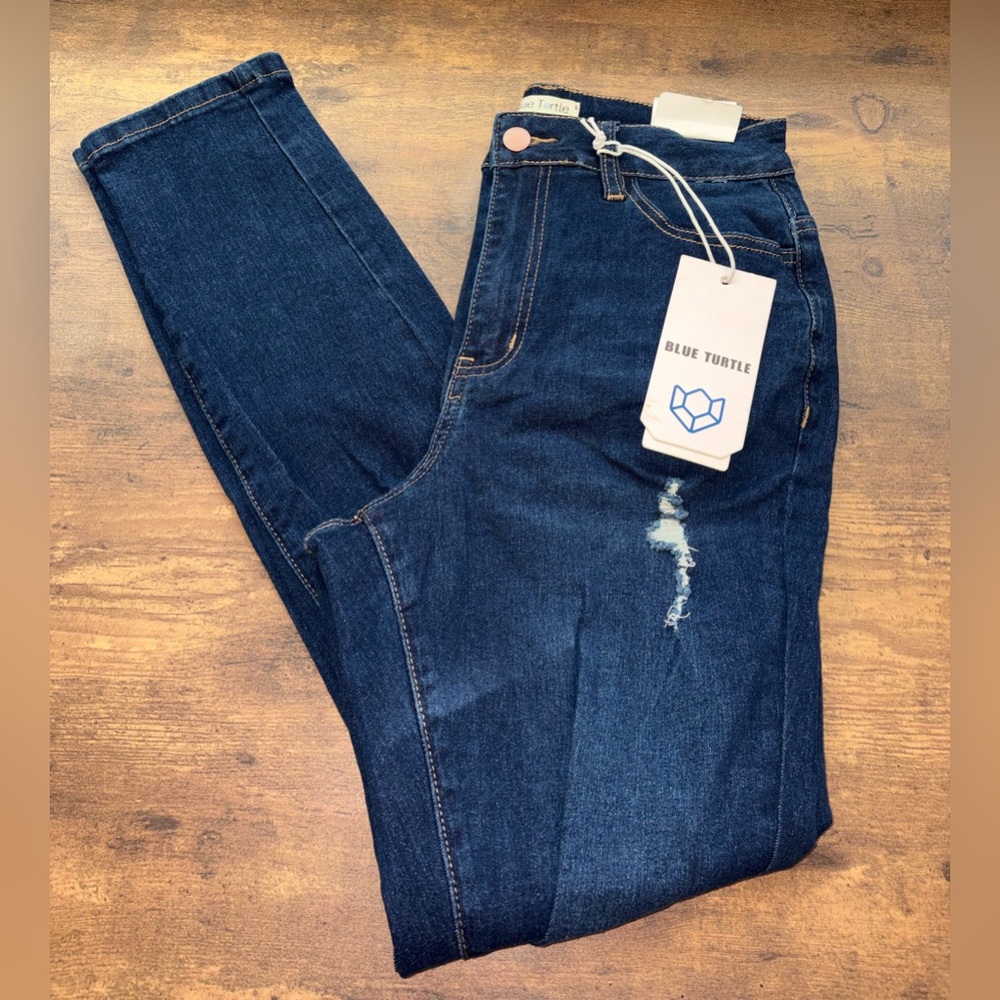 Blue Turtle Dark Wash Skinny Jeans